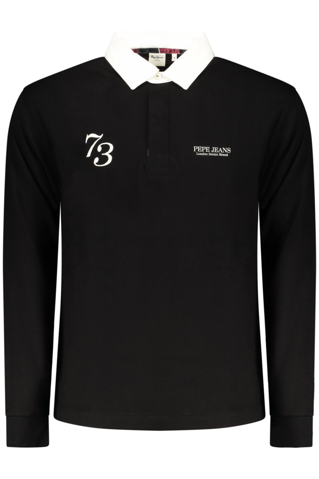 PEPE JEANS POLO MANICHE LUNGHE UOMO NERO