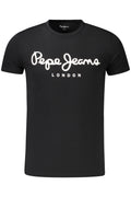 PEPE JEANS T-SHIRT MANICHE CORTE UOMO NERO
