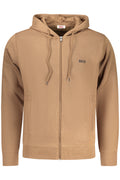 RIFLE FELPA CON ZIP UOMO MARRONE