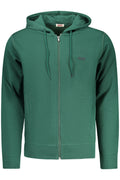 RIFLE FELPA CON ZIP UOMO VERDE
