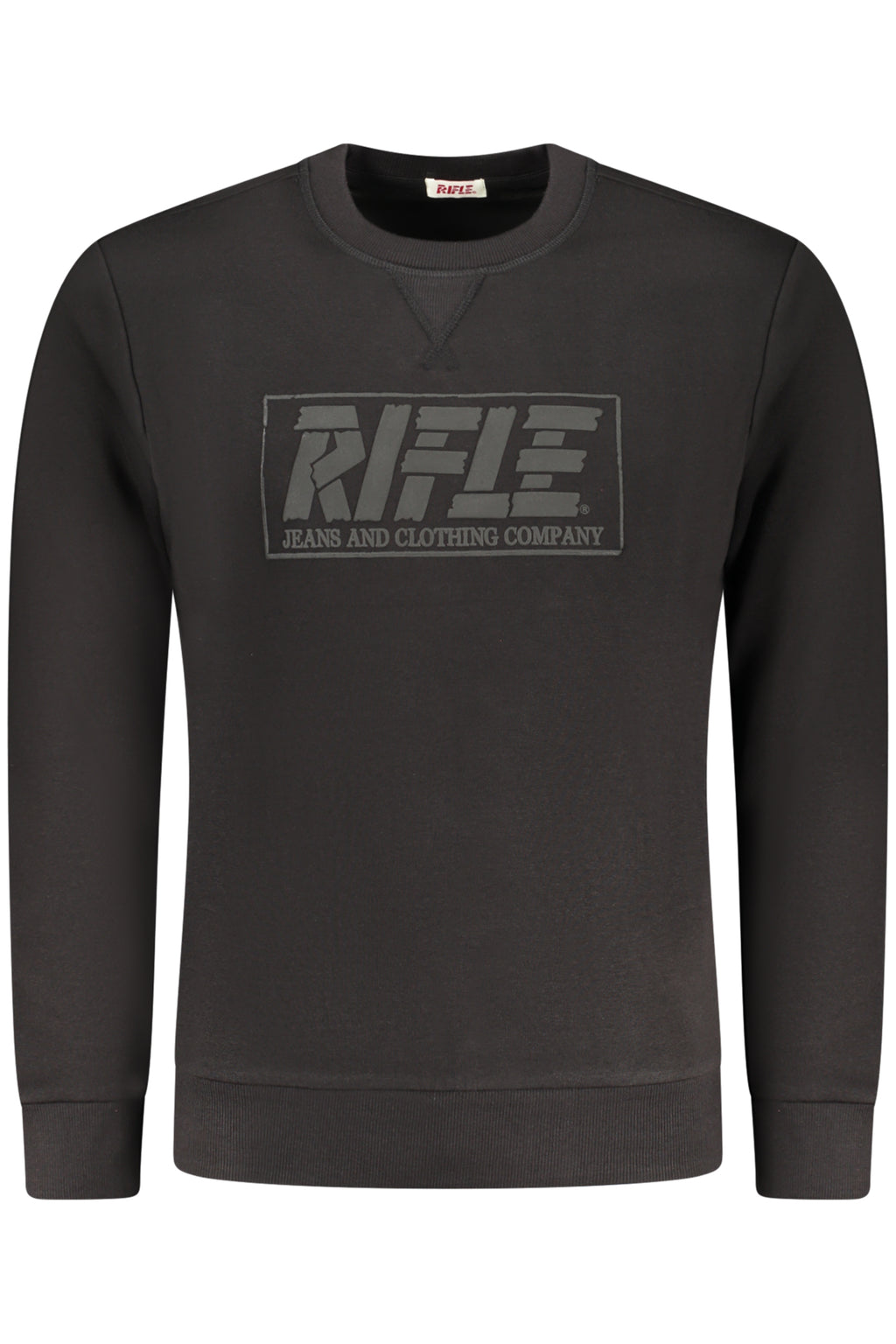 RIFLE FELPA SENZA ZIP UOMO NERO