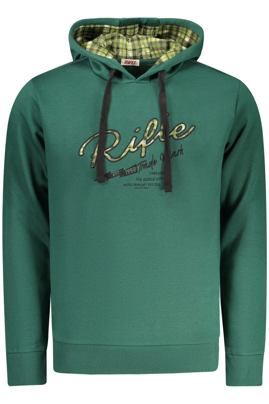 RIFLE FELPA SENZA ZIP UOMO VERDE