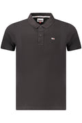 TOMMY HILFIGER POLO MANICHE CORTE UOMO NERO