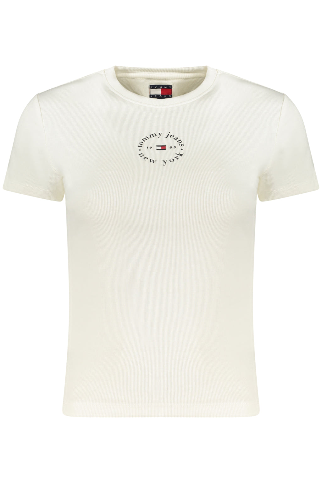 TOMMY HILFIGER T-SHIRT MANICHE CORTE DONNA BIANCO