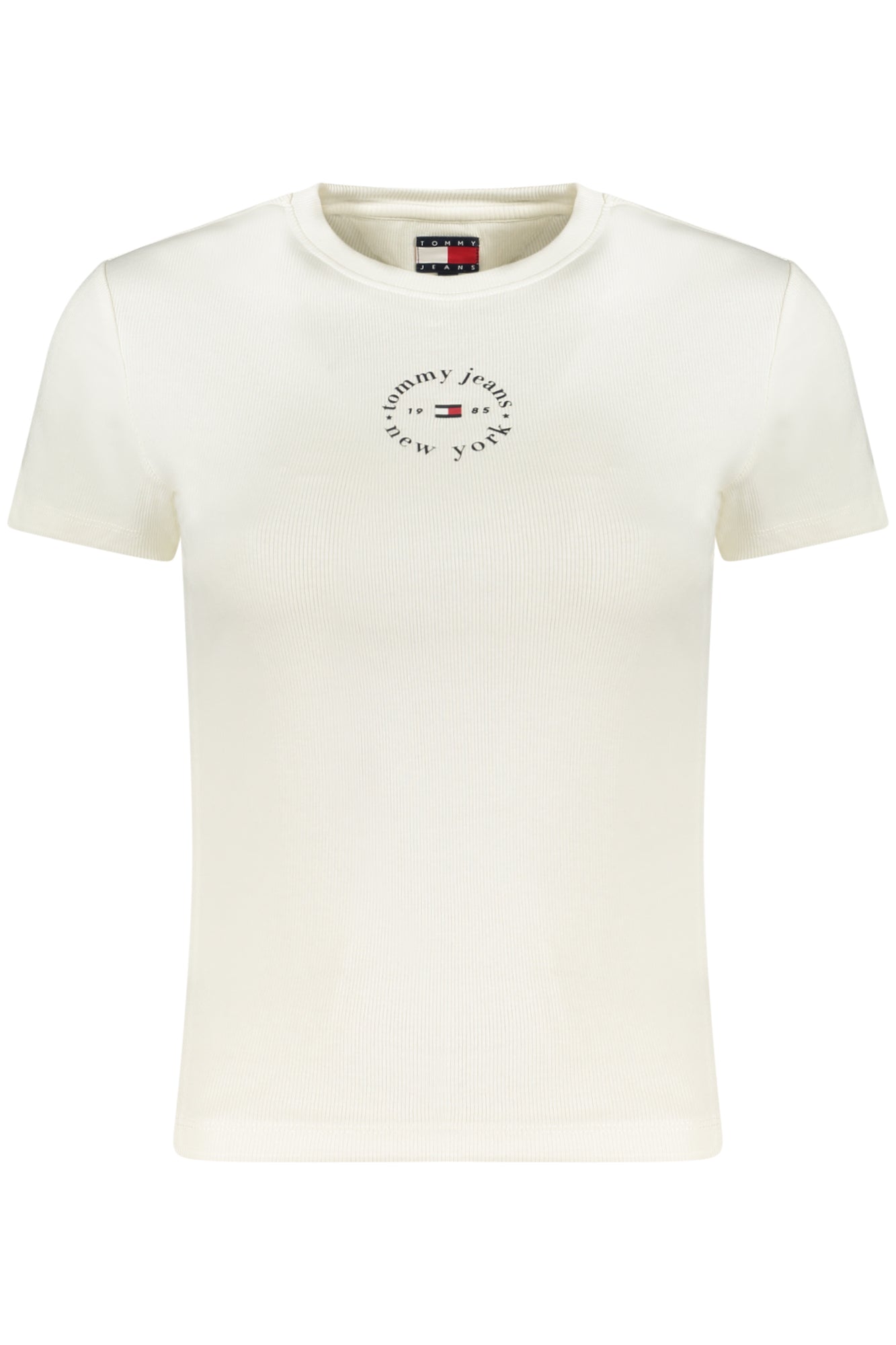TOMMY HILFIGER T-SHIRT MANICHE CORTE DONNA BIANCO