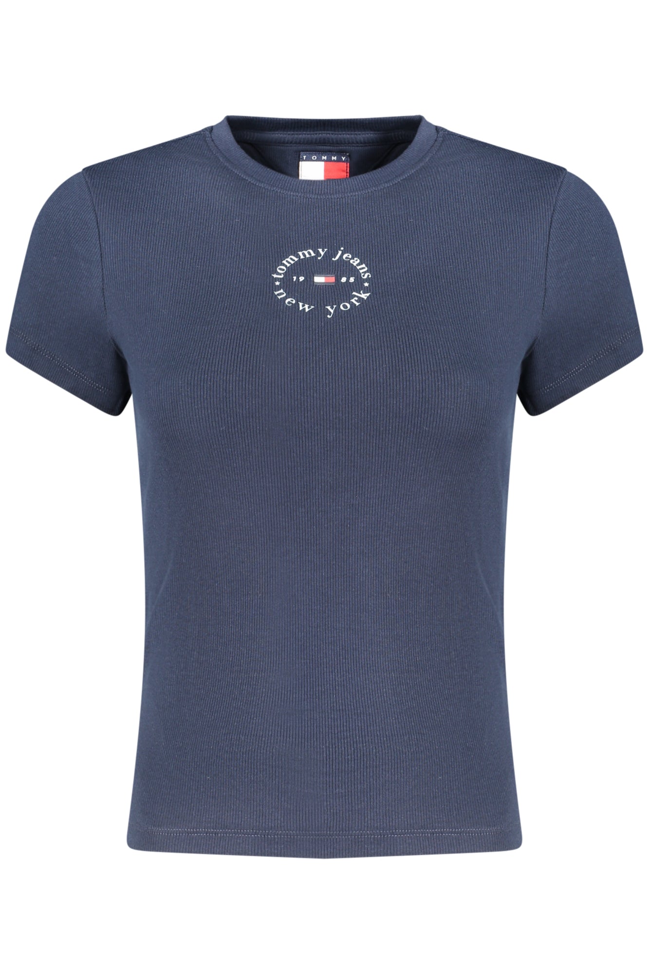 TOMMY HILFIGER T-SHIRT MANICHE CORTE DONNA BLU