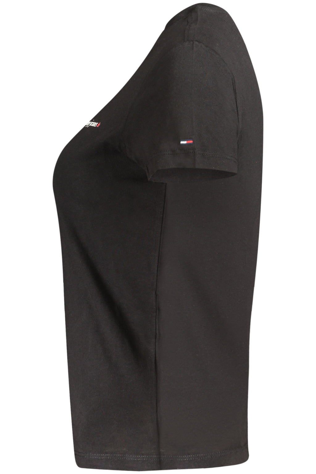 TOMMY HILFIGER T-SHIRT MANICHE CORTE DONNA NERO