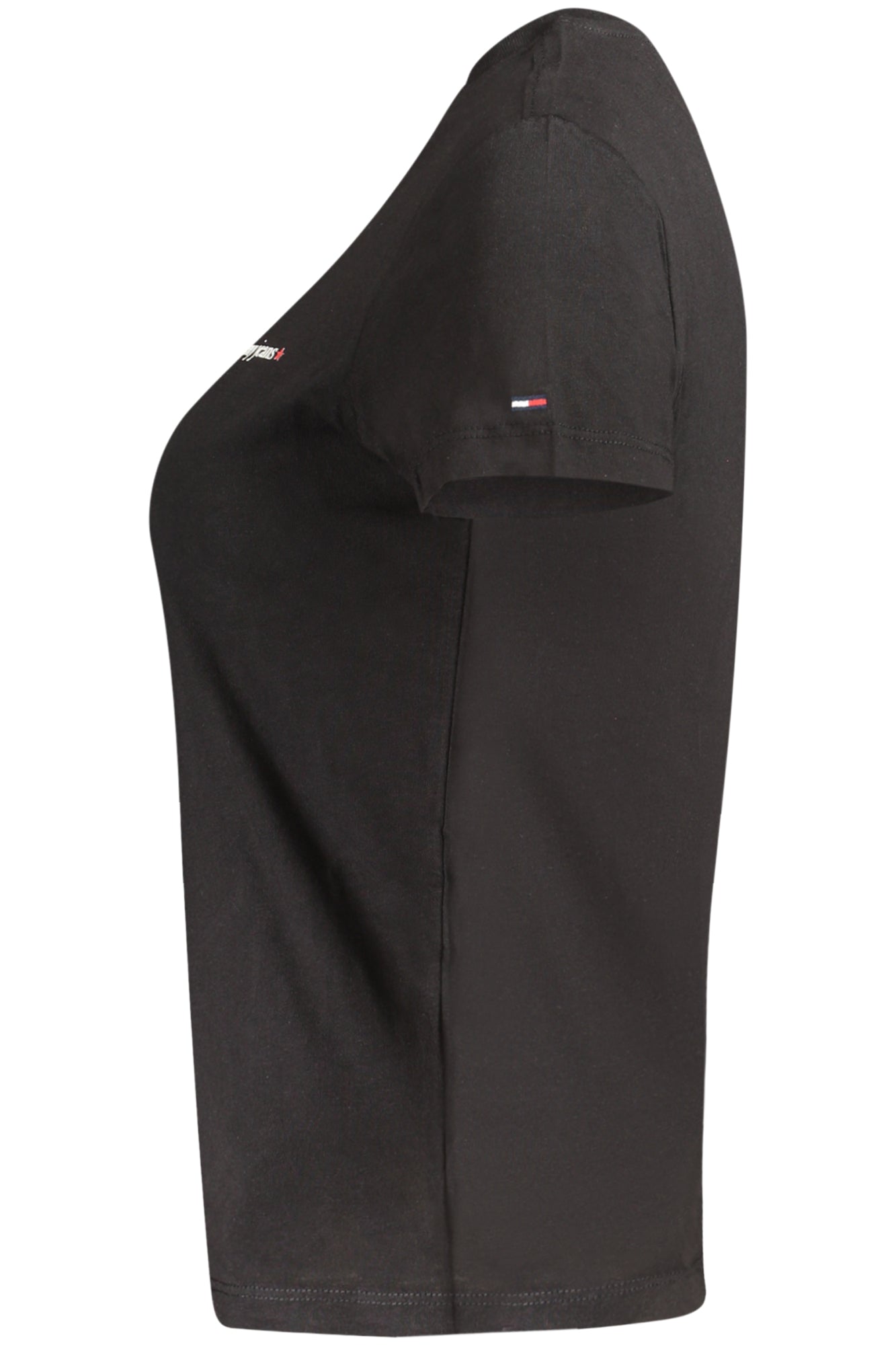 TOMMY HILFIGER T-SHIRT MANICHE CORTE DONNA NERO