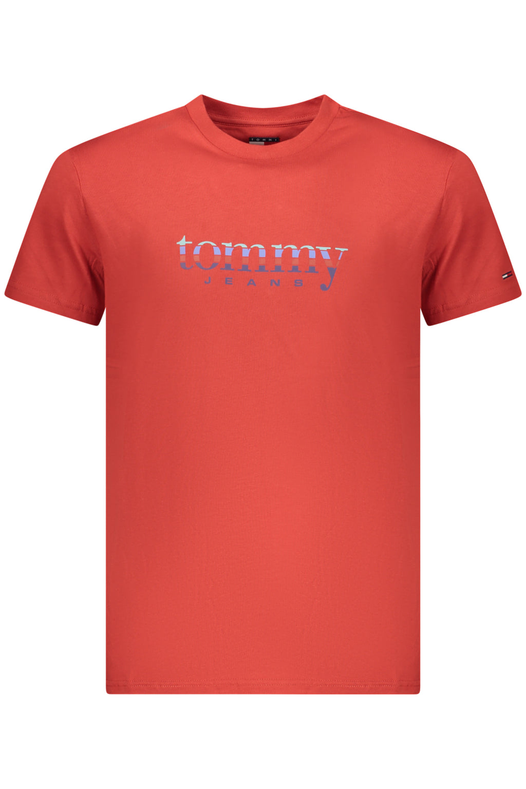 TOMMY HILFIGER T-SHIRT MANICHE CORTE UOMO ROSSO