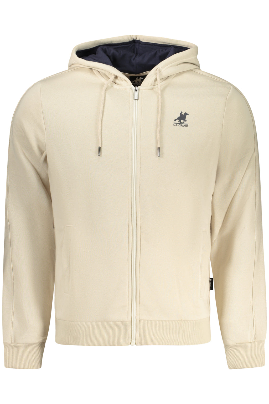 U.S. GRAND FELPA CON ZIP UOMO BEIGE