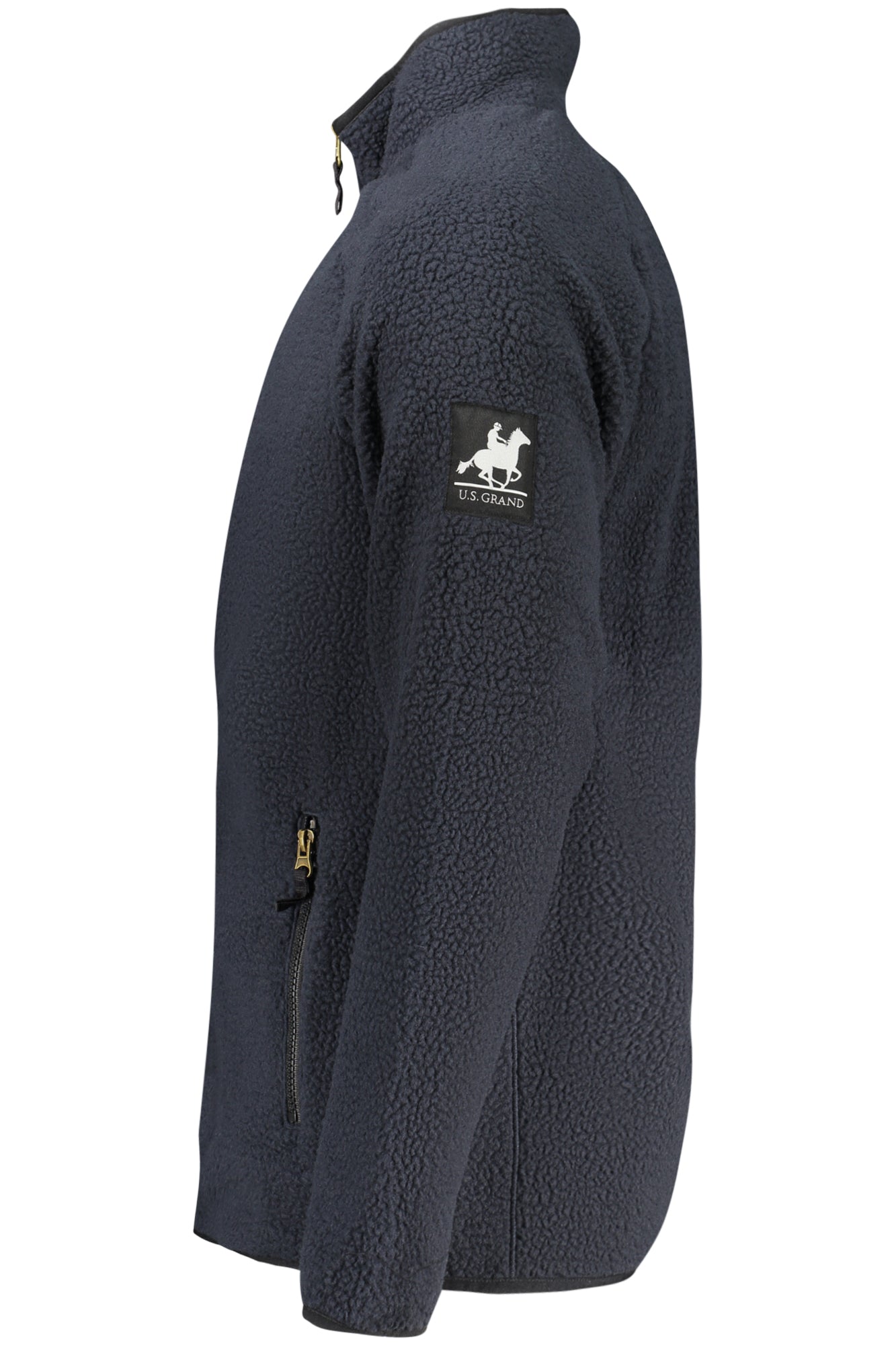 U.S. GRAND FELPA CON ZIP UOMO BLU