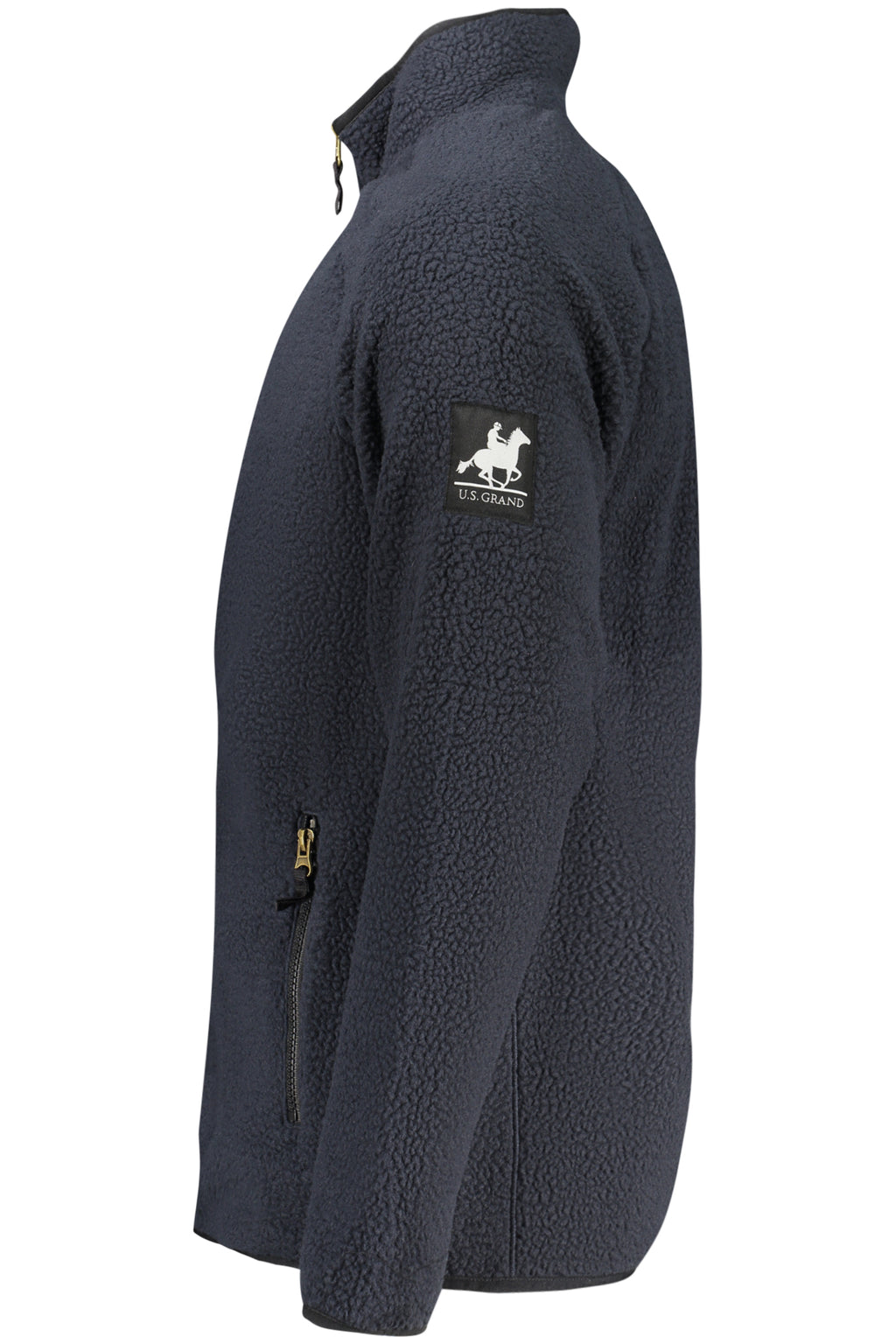 U.S. GRAND FELPA CON ZIP UOMO BLU