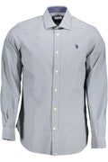 U.S. POLO ASSN. CAMICIA MANICHE LUNGHE UOMO AZZURRO