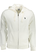 U.S. POLO ASSN. FELPA CON ZIP UOMO BIANCO
