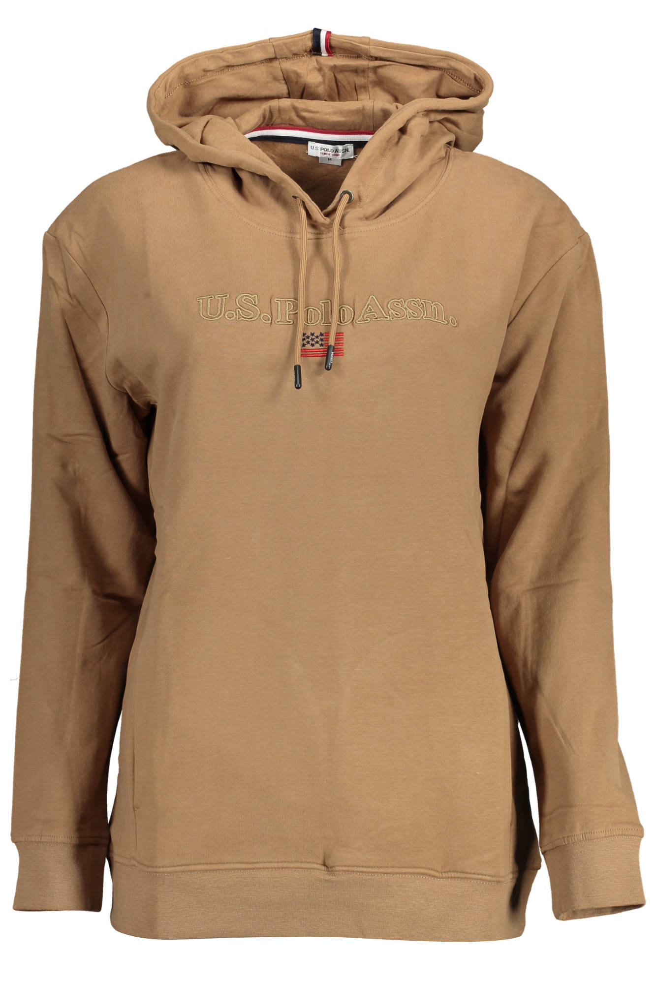U.S. POLO ASSN. FELPA SENZA ZIP DONNA MARRONE
