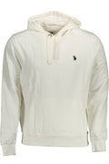 U.S. POLO ASSN. FELPA SENZA ZIP UOMO BIANCO