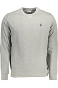 U.S. POLO ASSN. FELPA SENZA ZIP UOMO GRIGIO